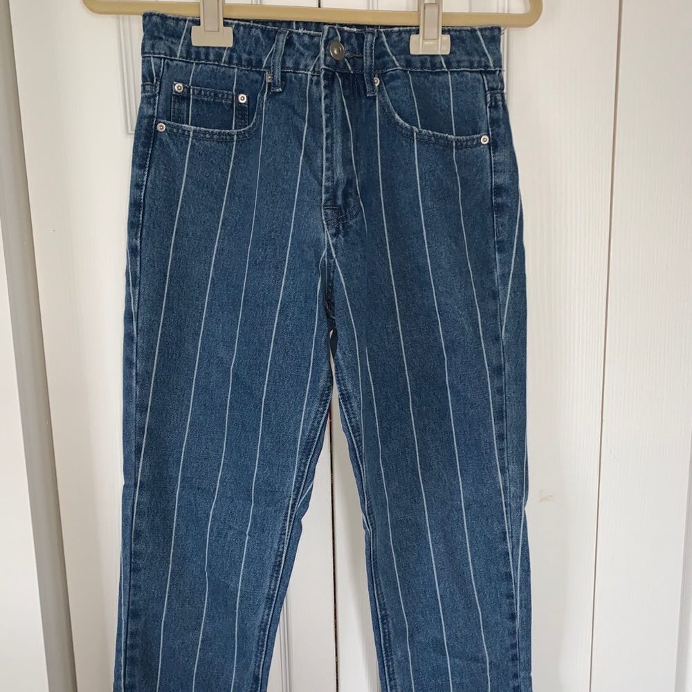 Forever 21 Pinstripe Jeans